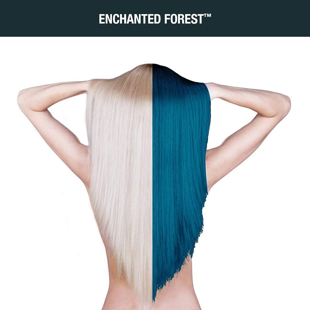Resealable tub of MANIC PANIC Enchanted Forest hair color