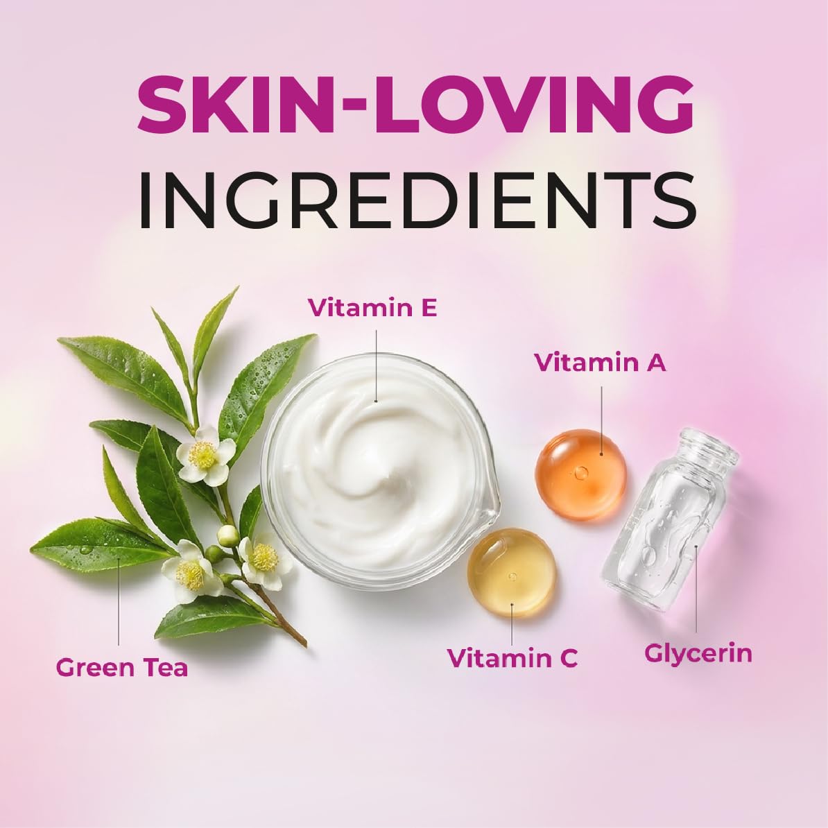 Retinol Anti Aging Hand Cream application on hands