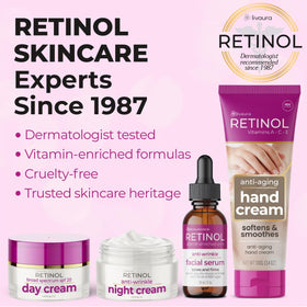 Retinol Anti Aging Hand Cream travel size on desk