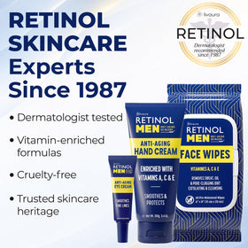 Retinol Face Wipes for Men showing micellar cleansing feature
