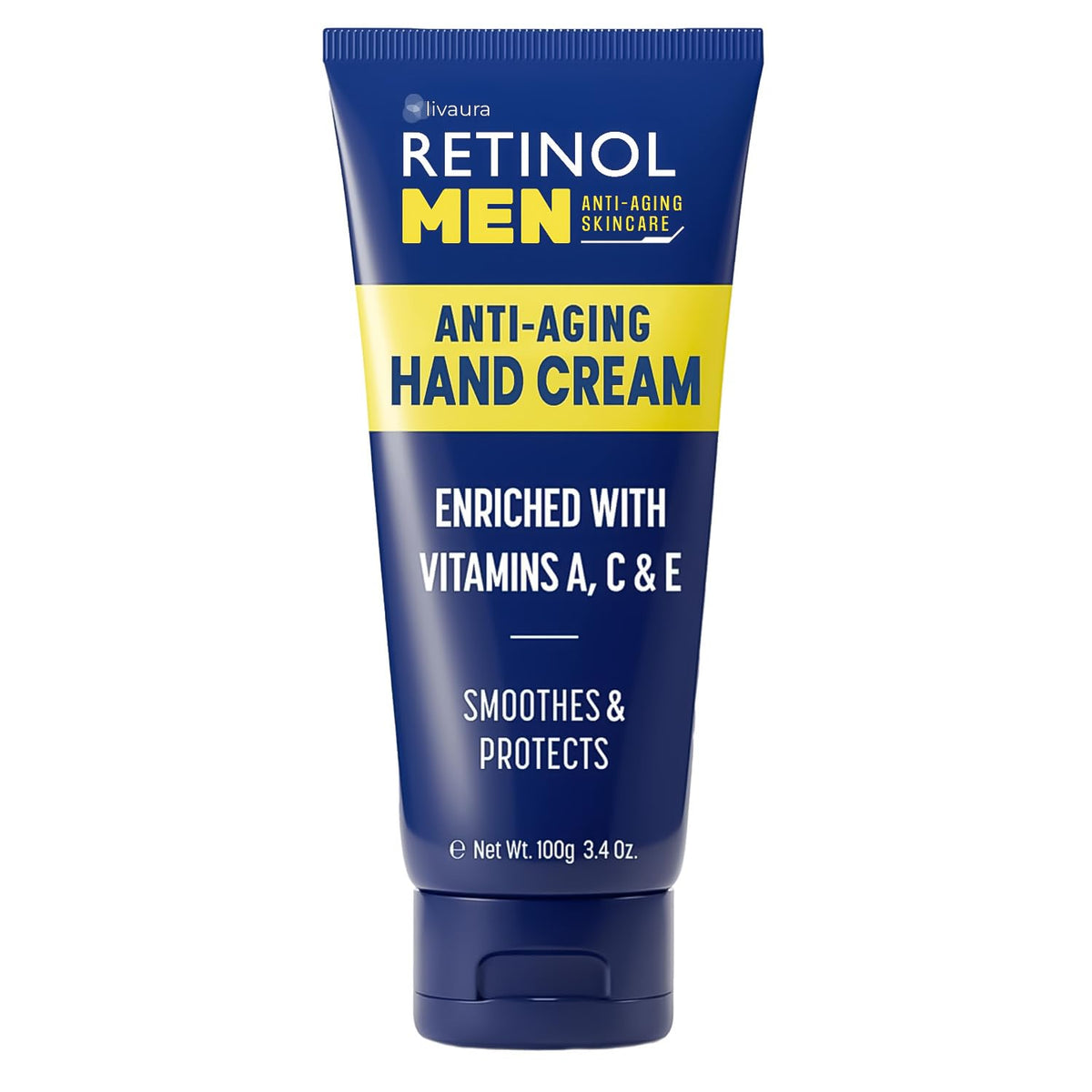 Retinol Hand Cream for Men 3.4 oz front view