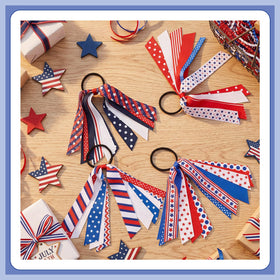 Retrowavy hair ties in a ponytail hairstyle