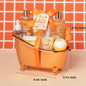 Reusable bath tub used for storage of spa gift set items