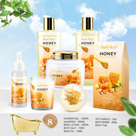 Reusable bath tub with bath products arranged inside