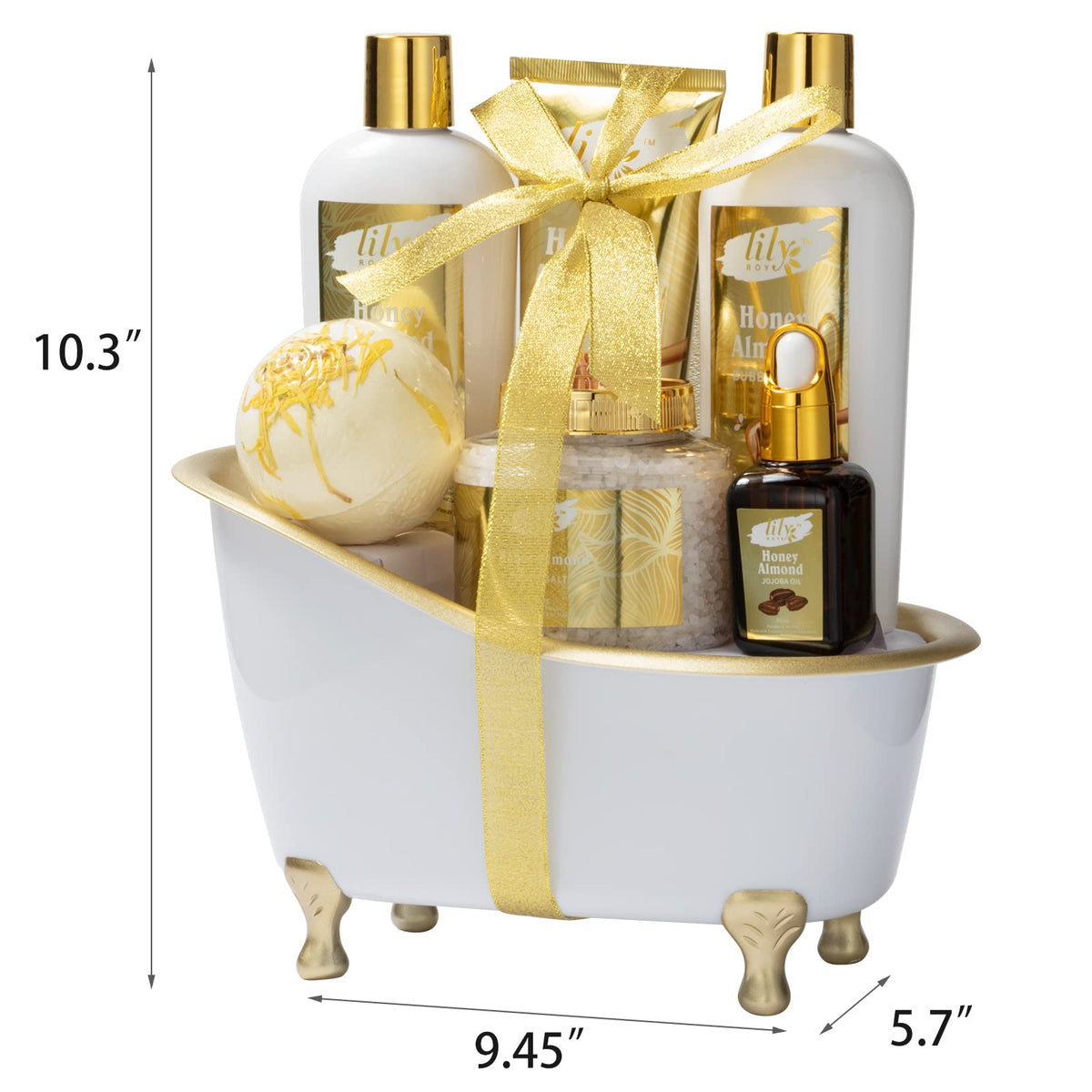 Reusable bathtub from LILY ROY Honey Almond Spa Set