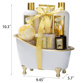 Reusable bathtub from LILY ROY Honey Almond Spa Set