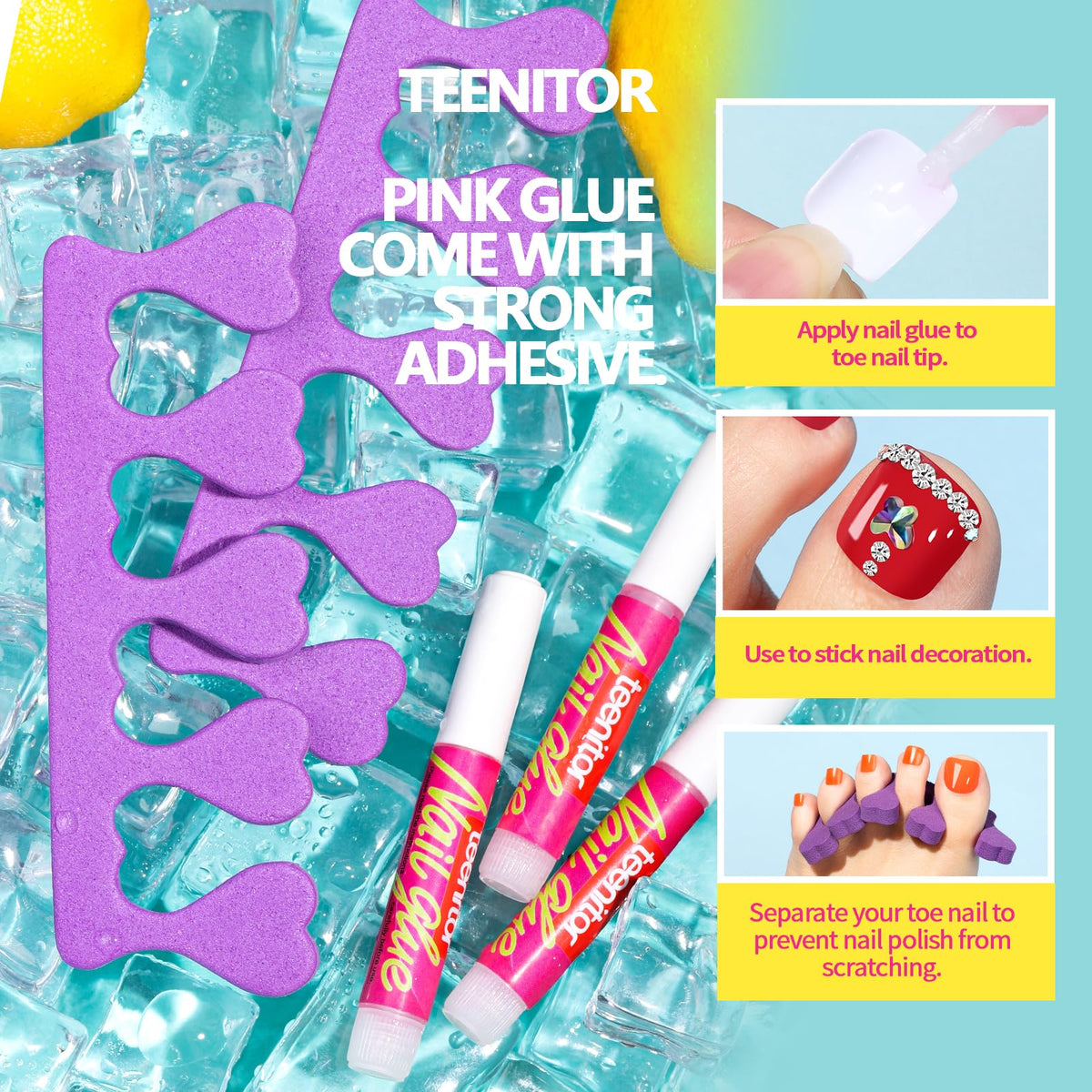 Reusable sponge toe separator from Teenitor kit