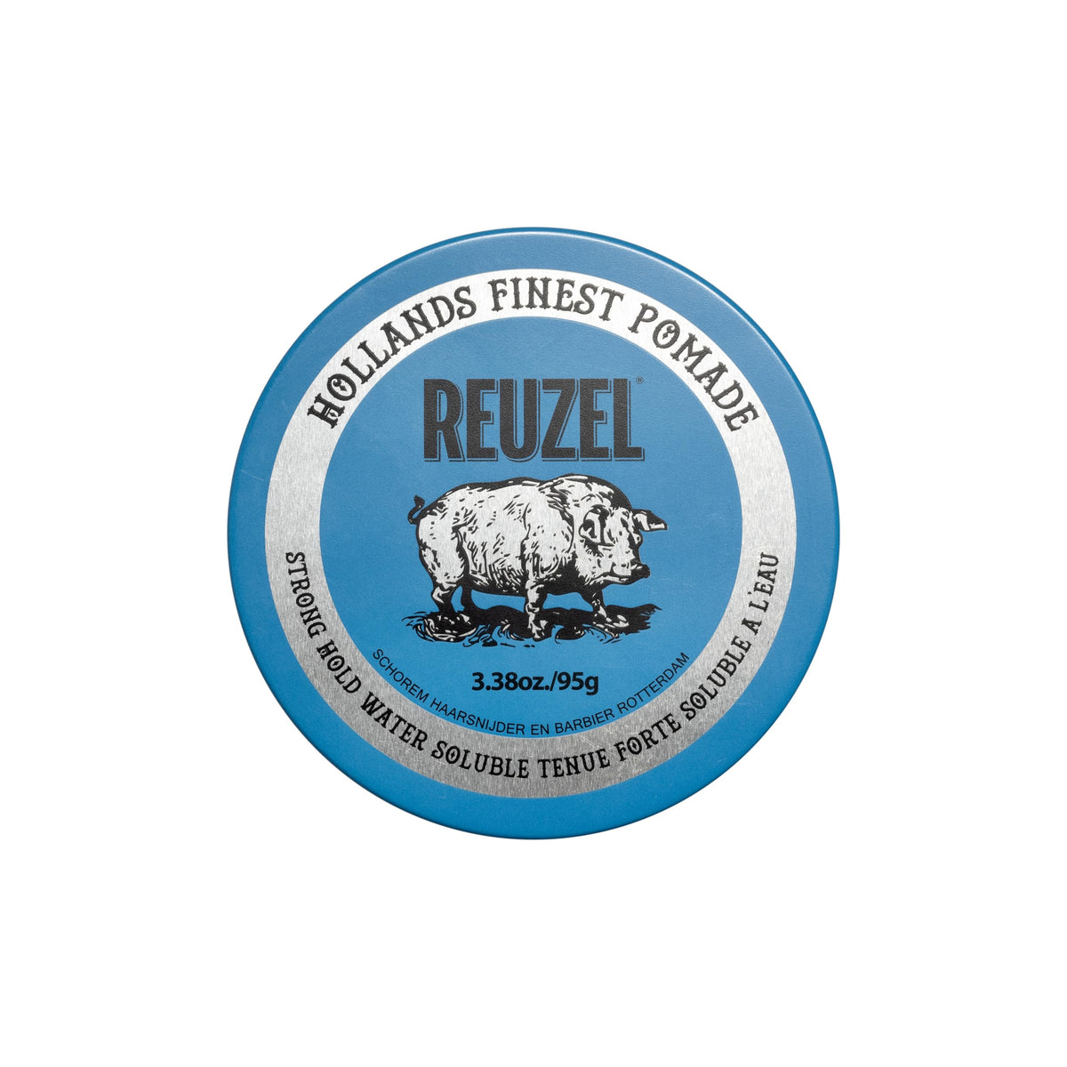 REUZEL Blue Pomade Strong Hold High Shine 110g front view