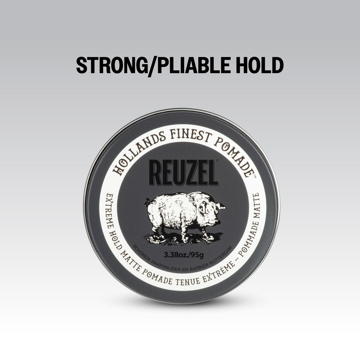 REUZEL Extreme Hold Matte Clay 95g with styling tools