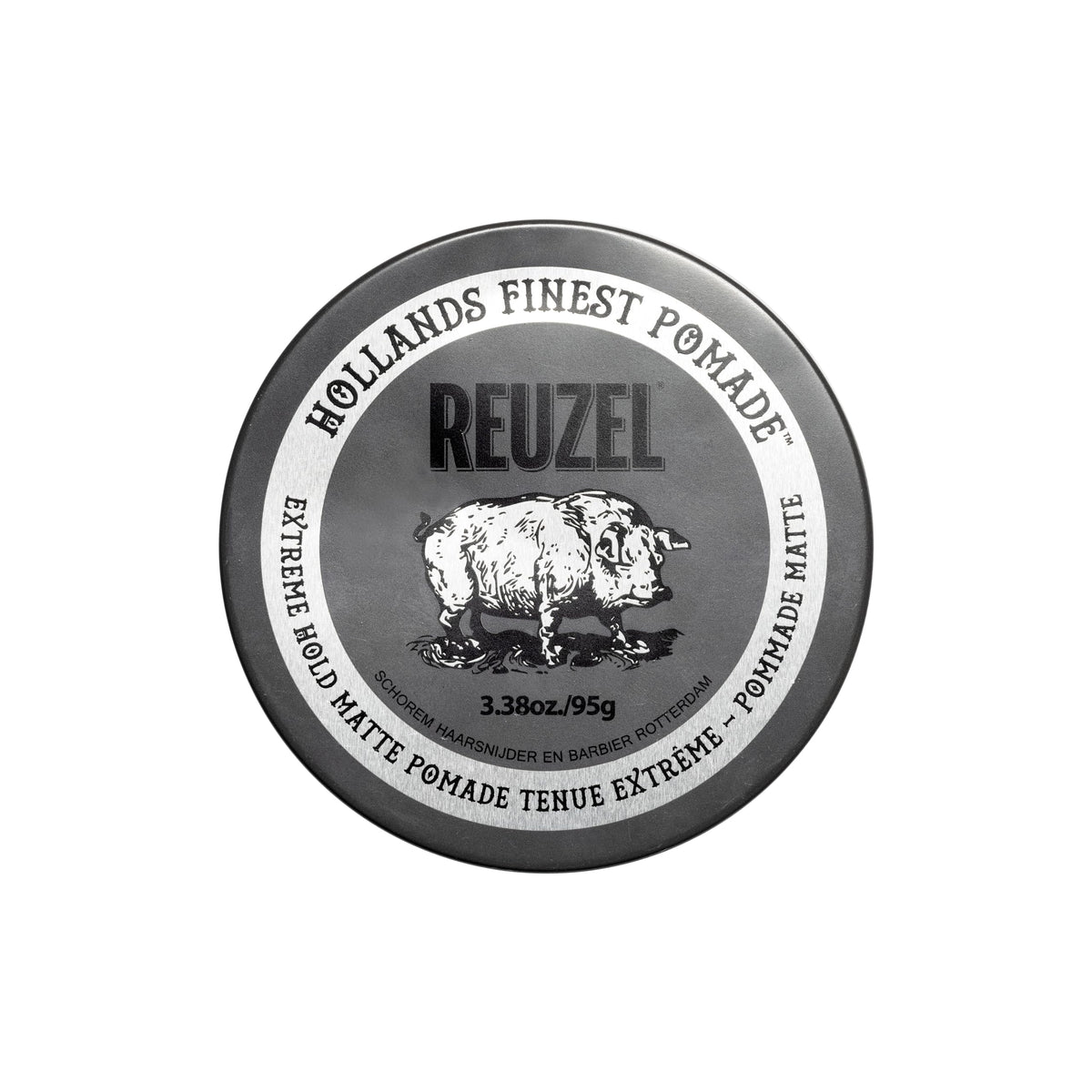 REUZEL Extreme Hold Matte Pomade front view with packaging