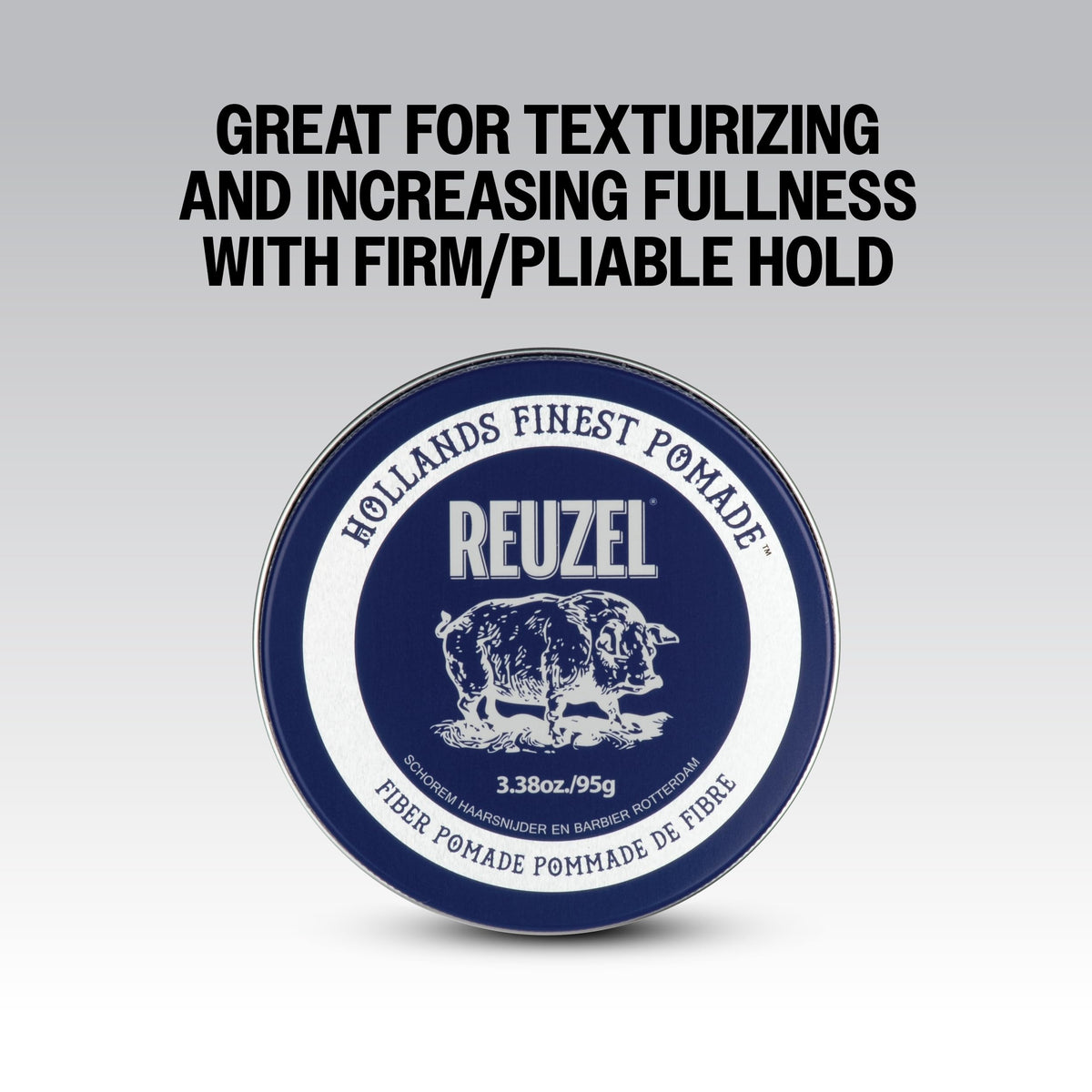 REUZEL Fiber Pomade application on hair