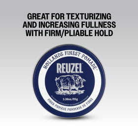 REUZEL Fiber Pomade application on hair