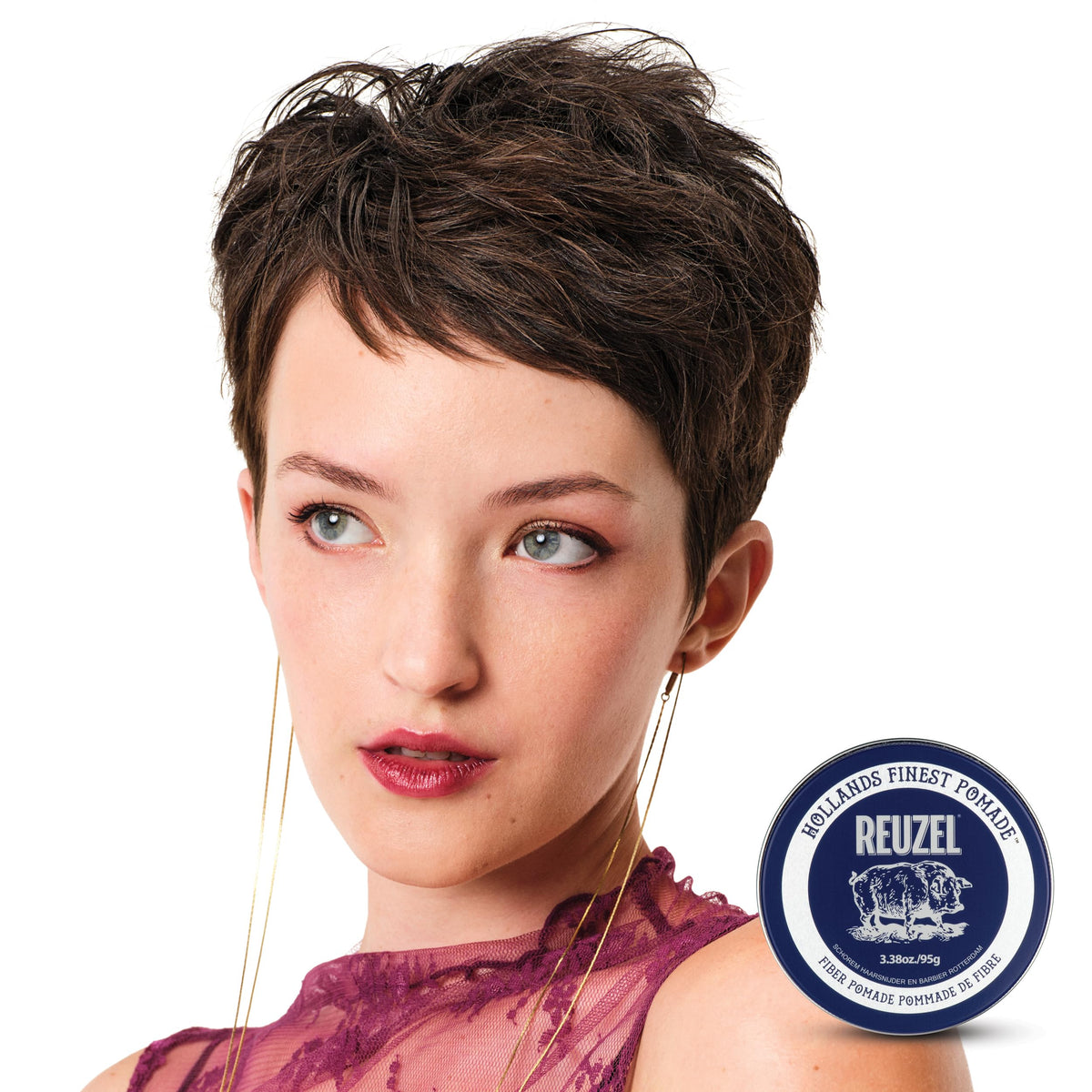 REUZEL Fiber Pomade texture close-up