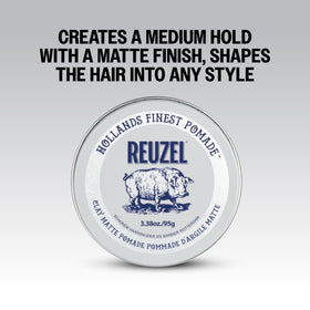 REUZEL Matte Clay Pomade texture close-up