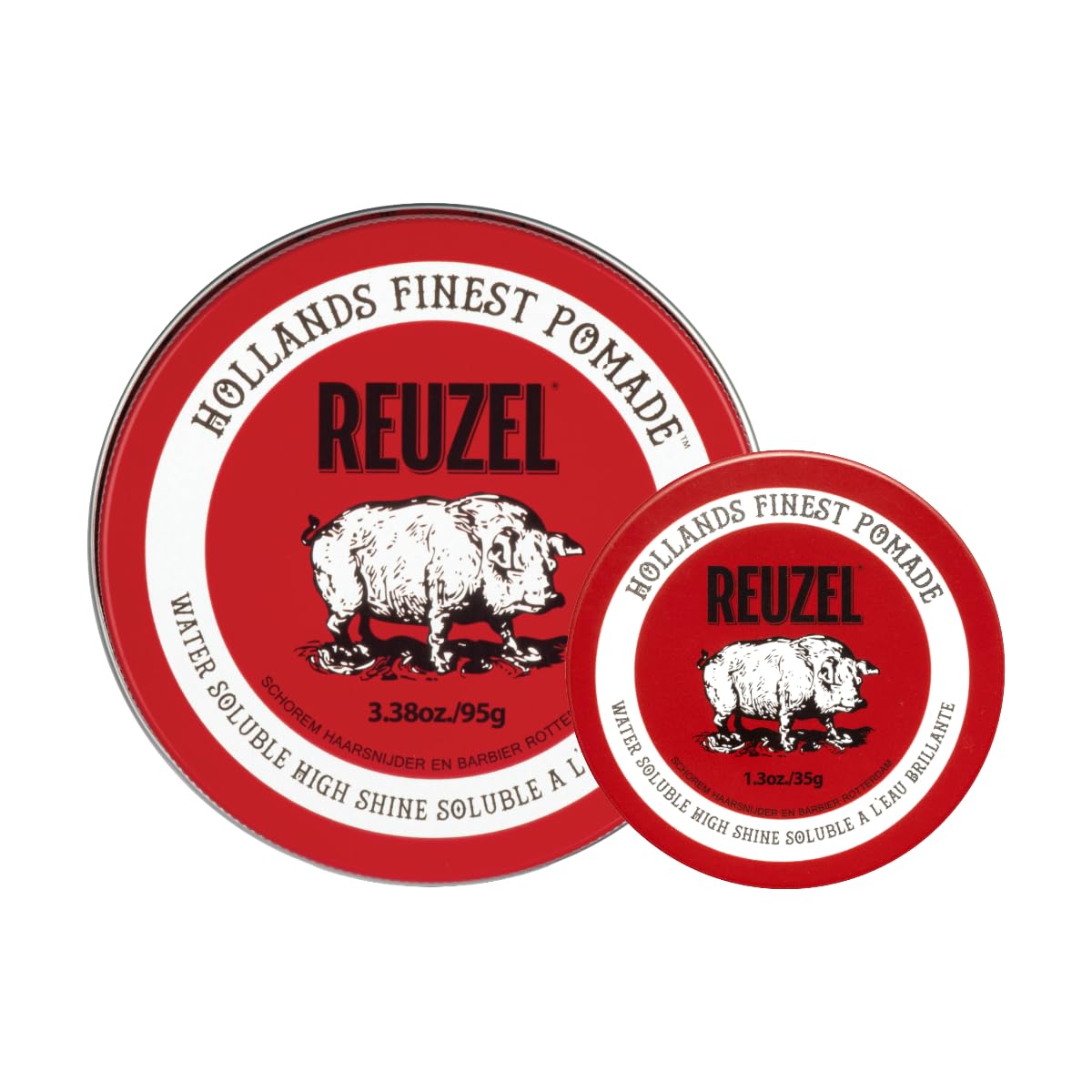 REUZEL Red Pomade 95g front view with packaging