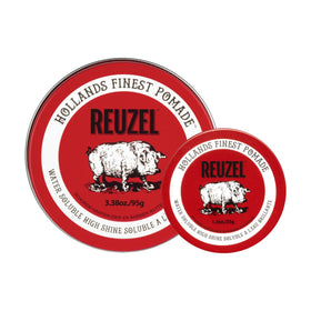 REUZEL Red Pomade 95g front view with packaging