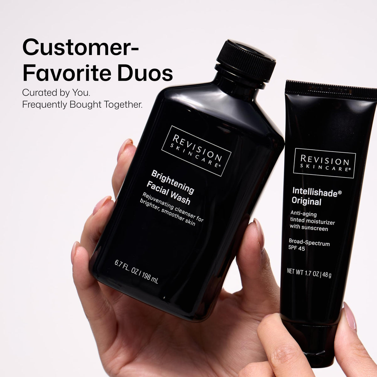Revision Skincare Brightening Face Wash with other skincare products