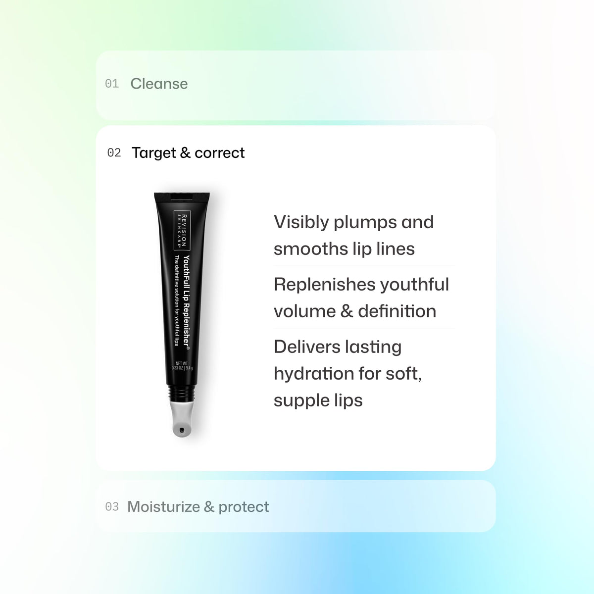 Revision Skincare YouthFull Lip Replenisher ingredients list