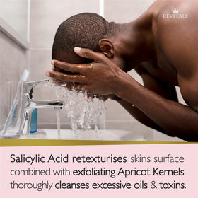 REVITALE Advanced BHA Soap with Apricot Kernel particles close-up