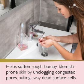 REVITALE soap showing texture and packaging