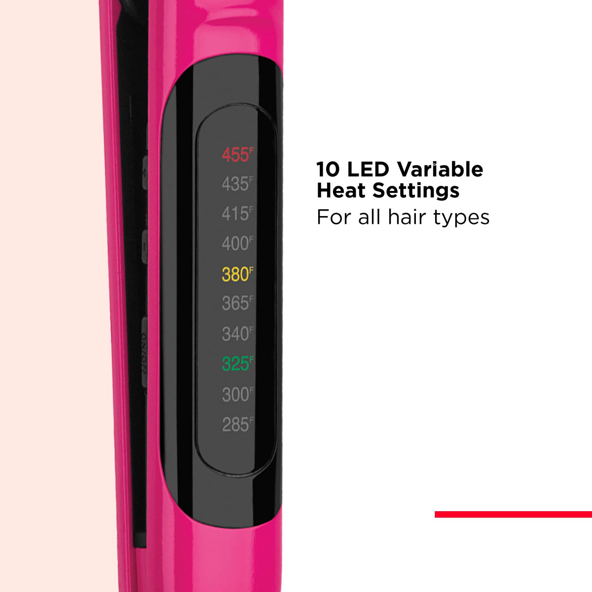 REVLON 1-inch flat iron with extra-long plates