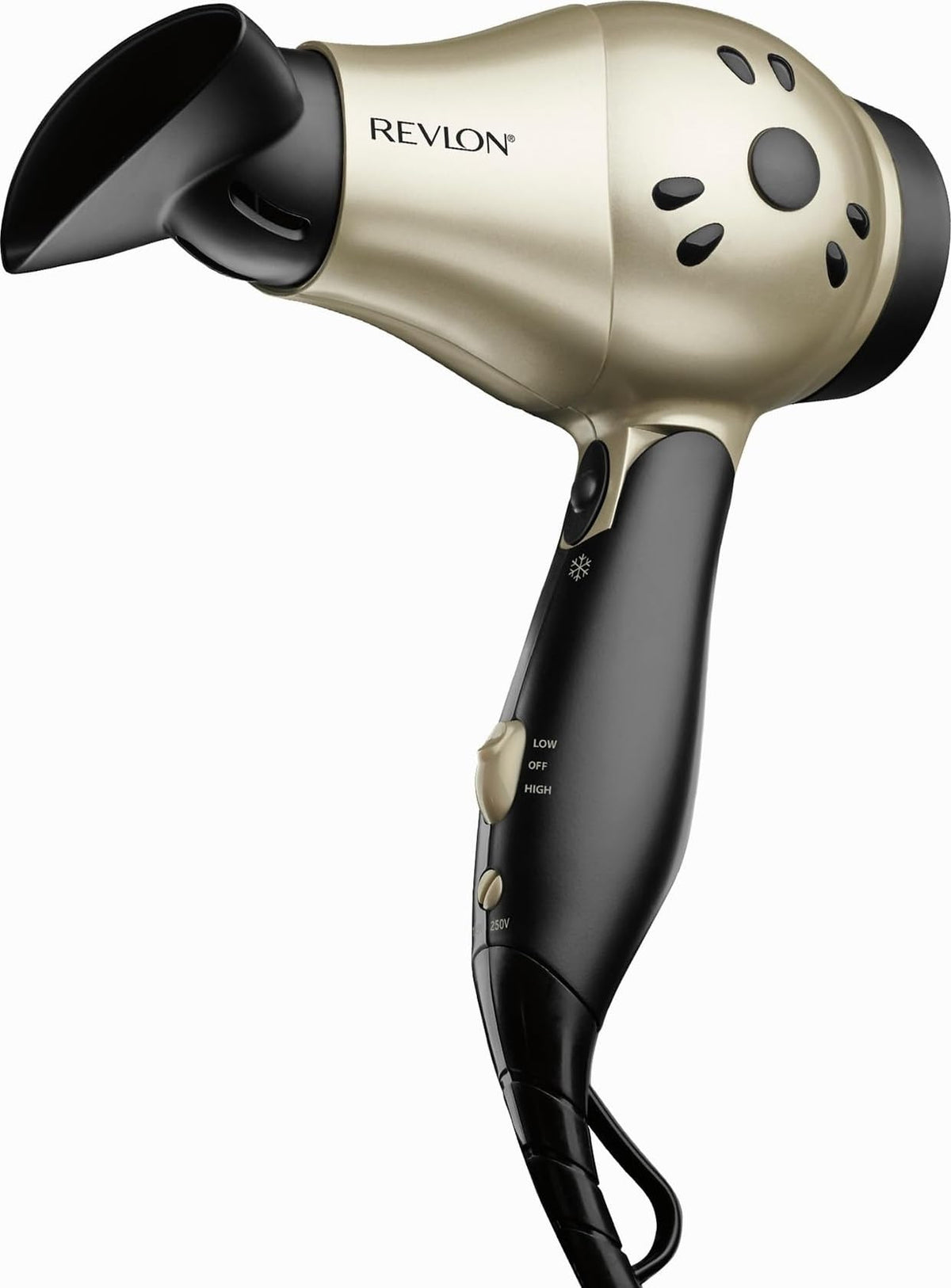 REVLON 1875W Compact Folding Handle Hair Dryer front view
