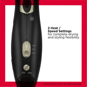 REVLON 1875W Hair Dryer side view with power button