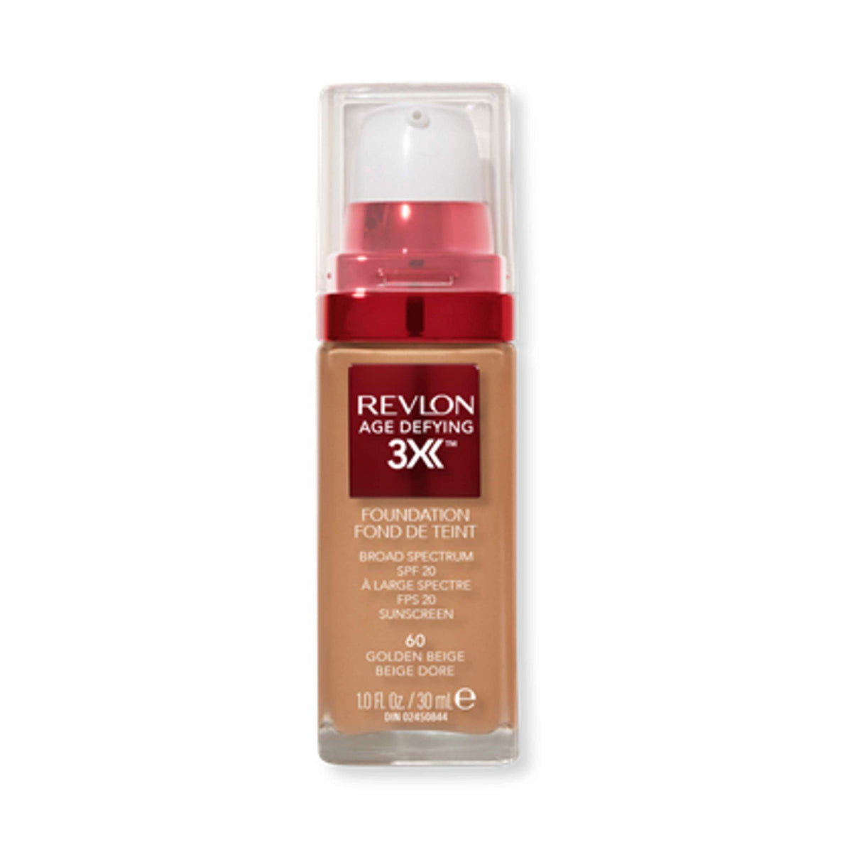 Revlon Age Defying 3X Foundation 060 Golden Beige front view