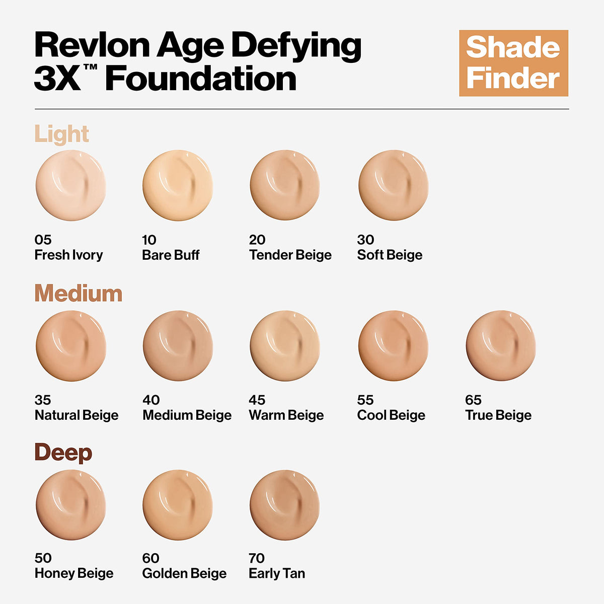 REVLON Age Defying Liquid Foundation 005 Fresh Ivory with makeup brush