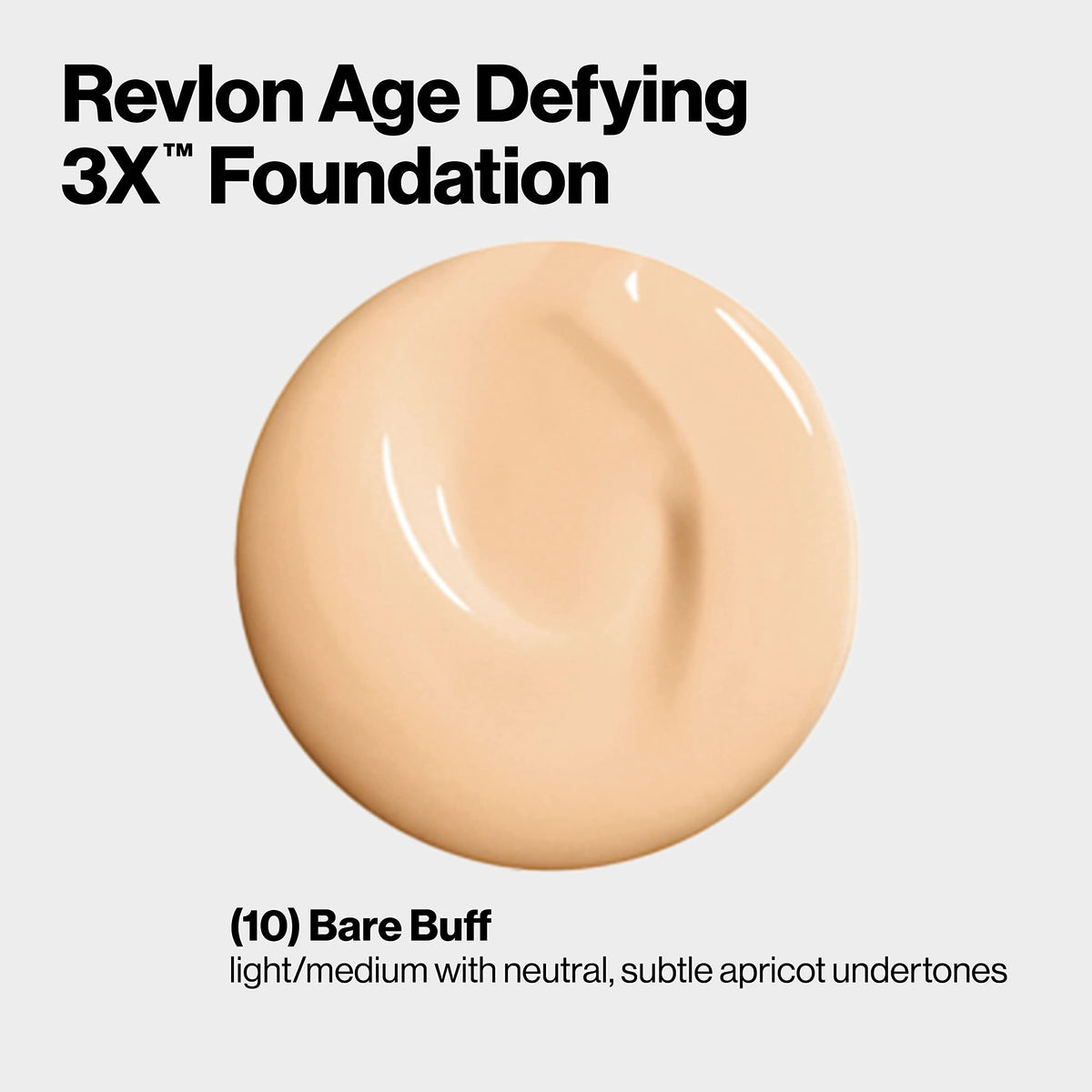 REVLON Age Defying Liquid Foundation 010 Bare Buff shade