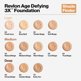 REVLON Age Defying Liquid Foundation in makeup setup