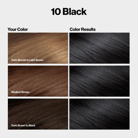 REVLON ColorSilk 10 Black hair color side view