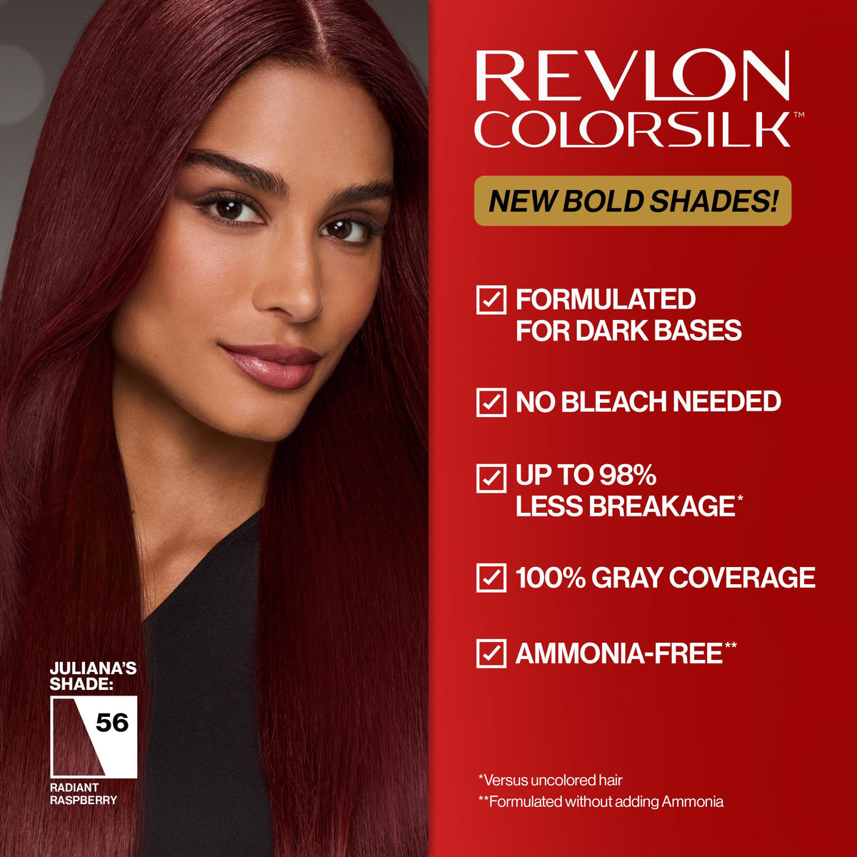 REVLON ColorSilk 21 Intense Indigo hair color application process