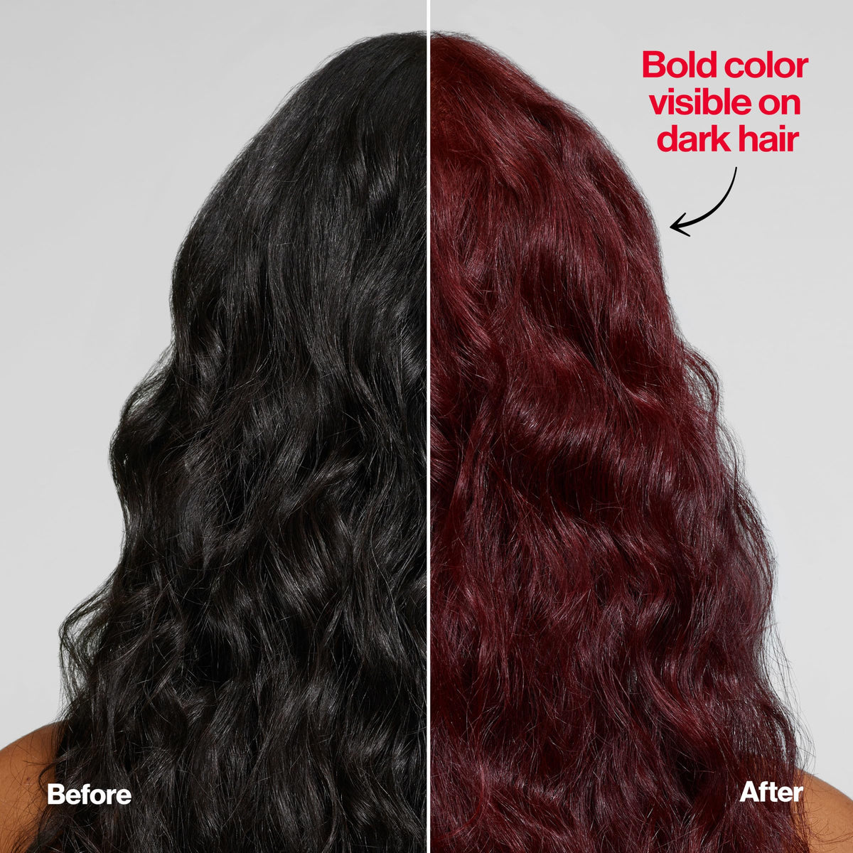 REVLON ColorSilk 21 Intense Indigo hair color on dark hair