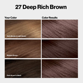 REVLON ColorSilk 27 Deep Rich Brown hair color side view