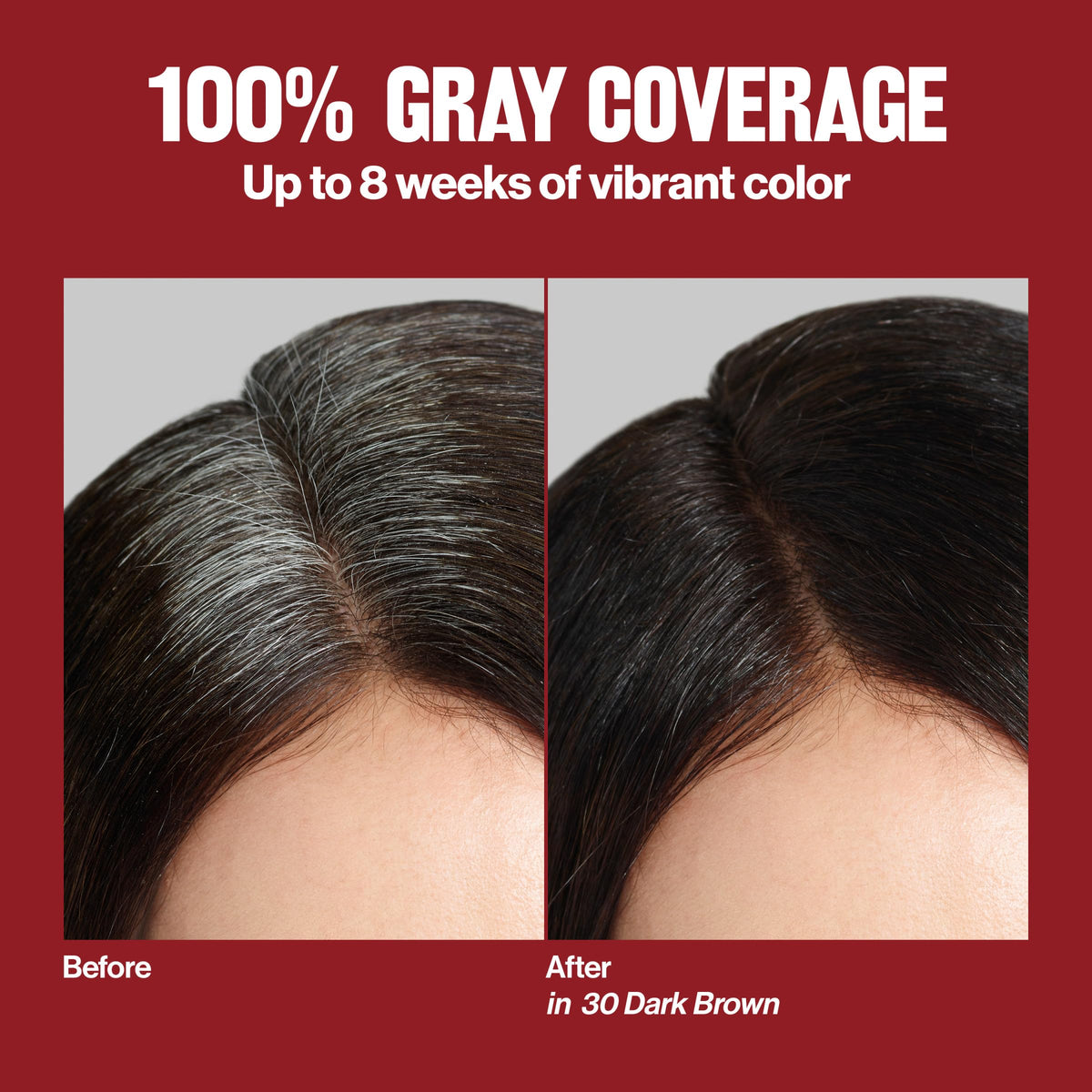 REVLON ColorSilk 41 Medium Brown hair color application process