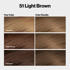 REVLON ColorSilk 51 Light Brown hair color application instructions