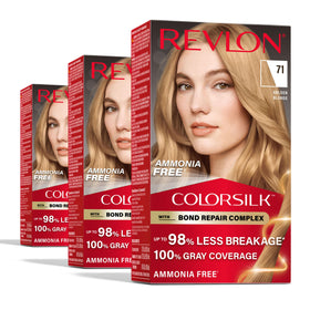 REVLON ColorSilk 71 Golden Blonde hair color box front view