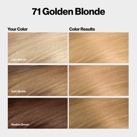 REVLON ColorSilk 71 Golden Blonde hair color box side view