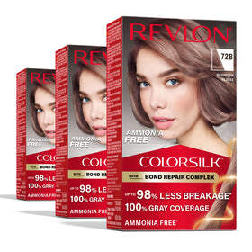 REVLON ColorSilk 72B Mushroom Blonde hair color box front view