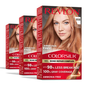 REVLON ColorSilk 85B Strawberry Blonde hair color box front view