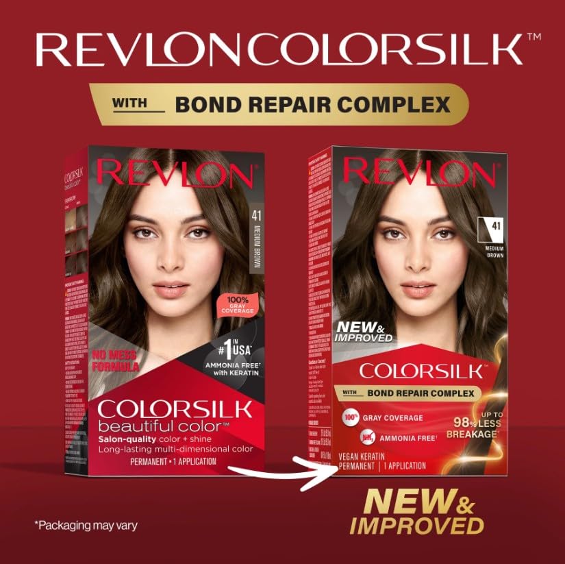 REVLON ColorSilk Beautiful Color 41 Medium Brown application process