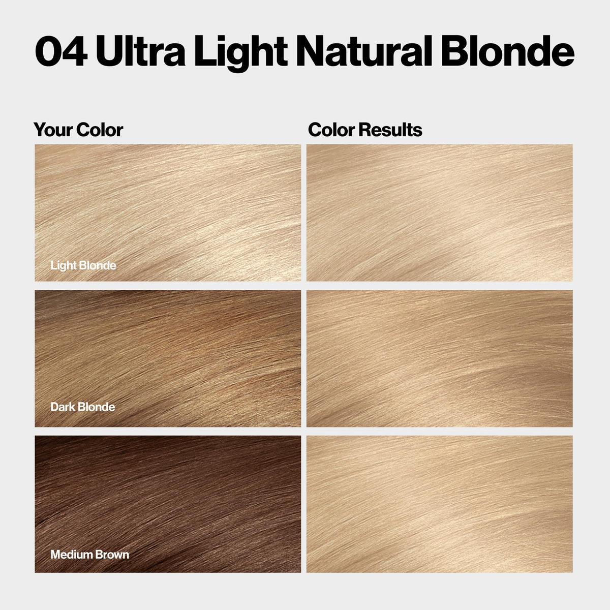 REVLON ColorSilk Bond Repair Hair Color 04 Ultra Light Natural Blonde product contents