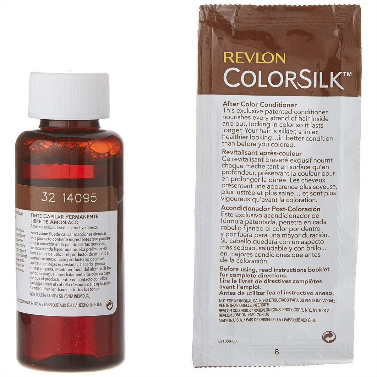 REVLON ColorSilk Hair Color Dark Mahogany Brown application scene