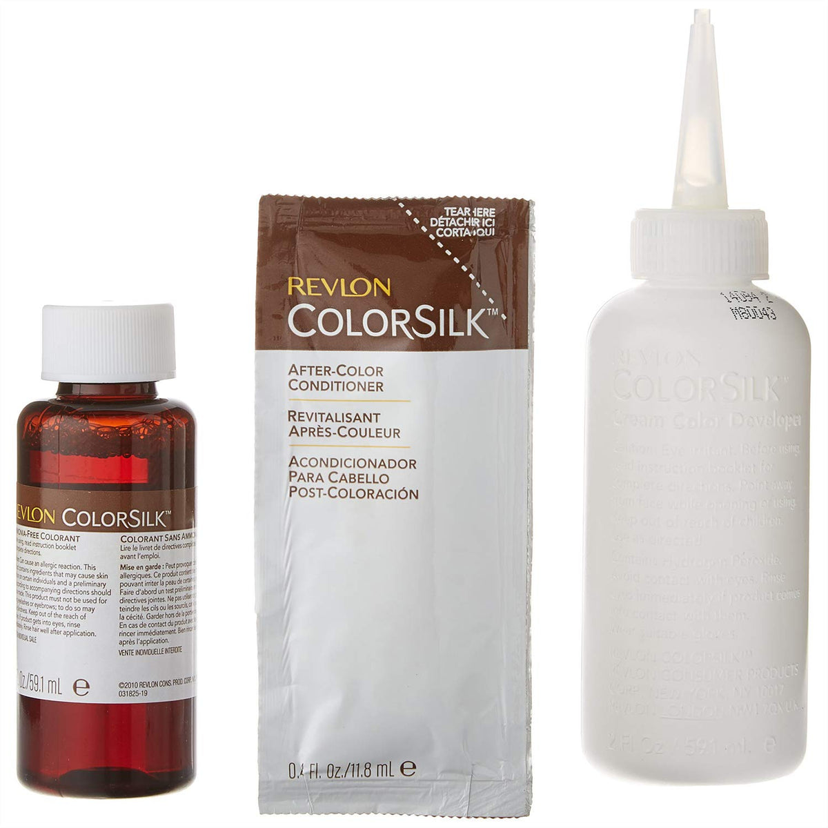 REVLON ColorSilk Hair Color packaging side view