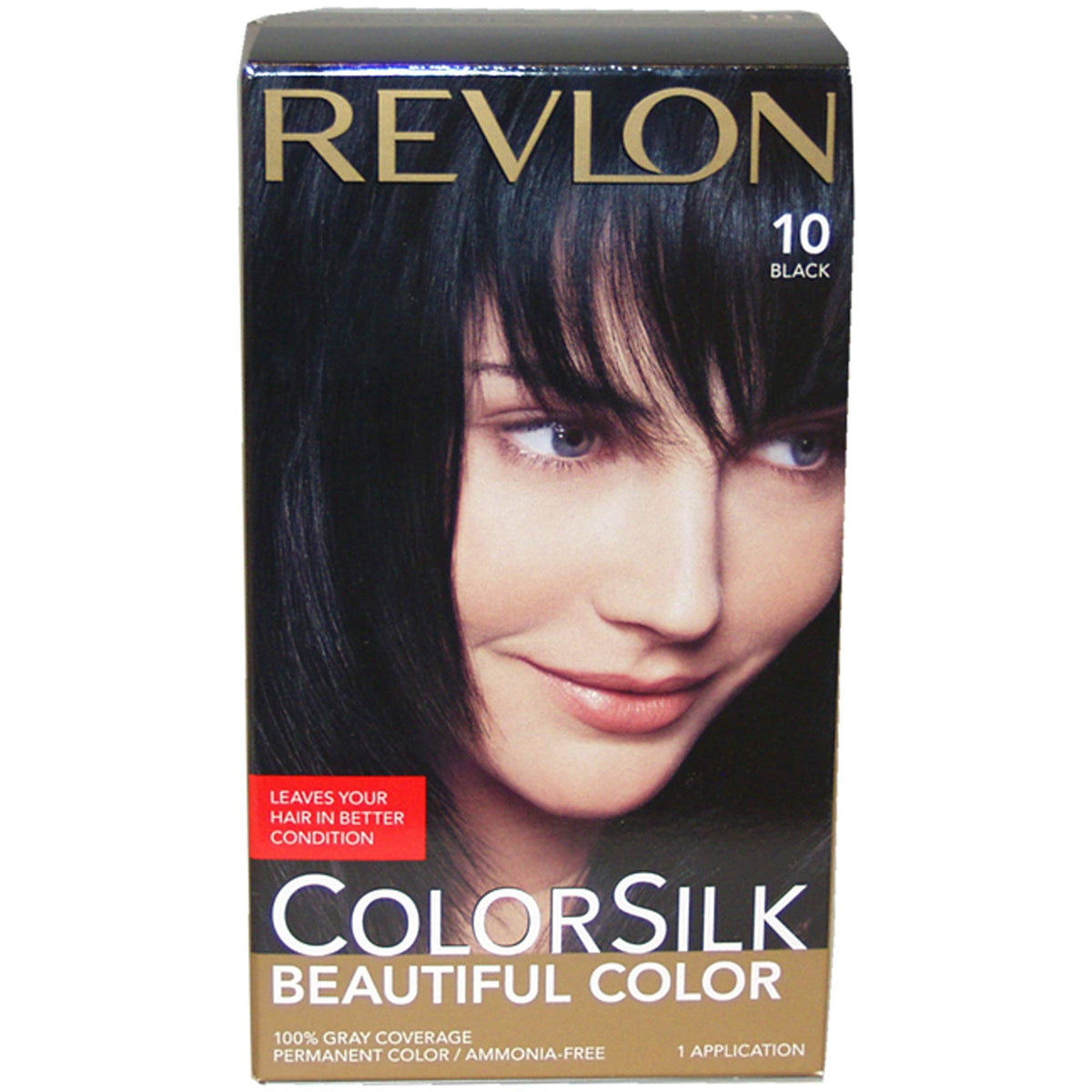 REVLON Colorsilk Haircolor Black front view packaging