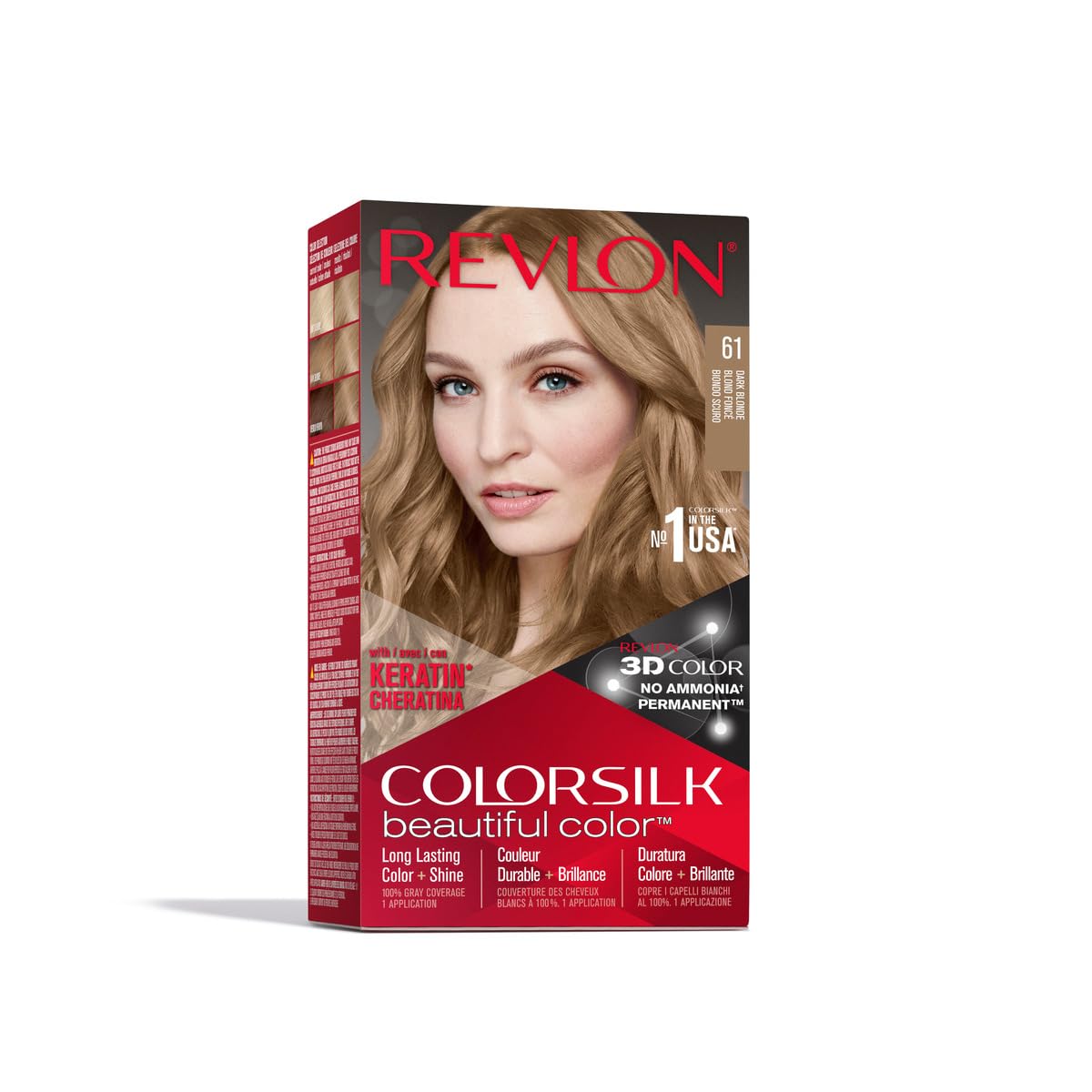 REVLON Colorsilk Haircolor Bright Auburn 45 packaging front view