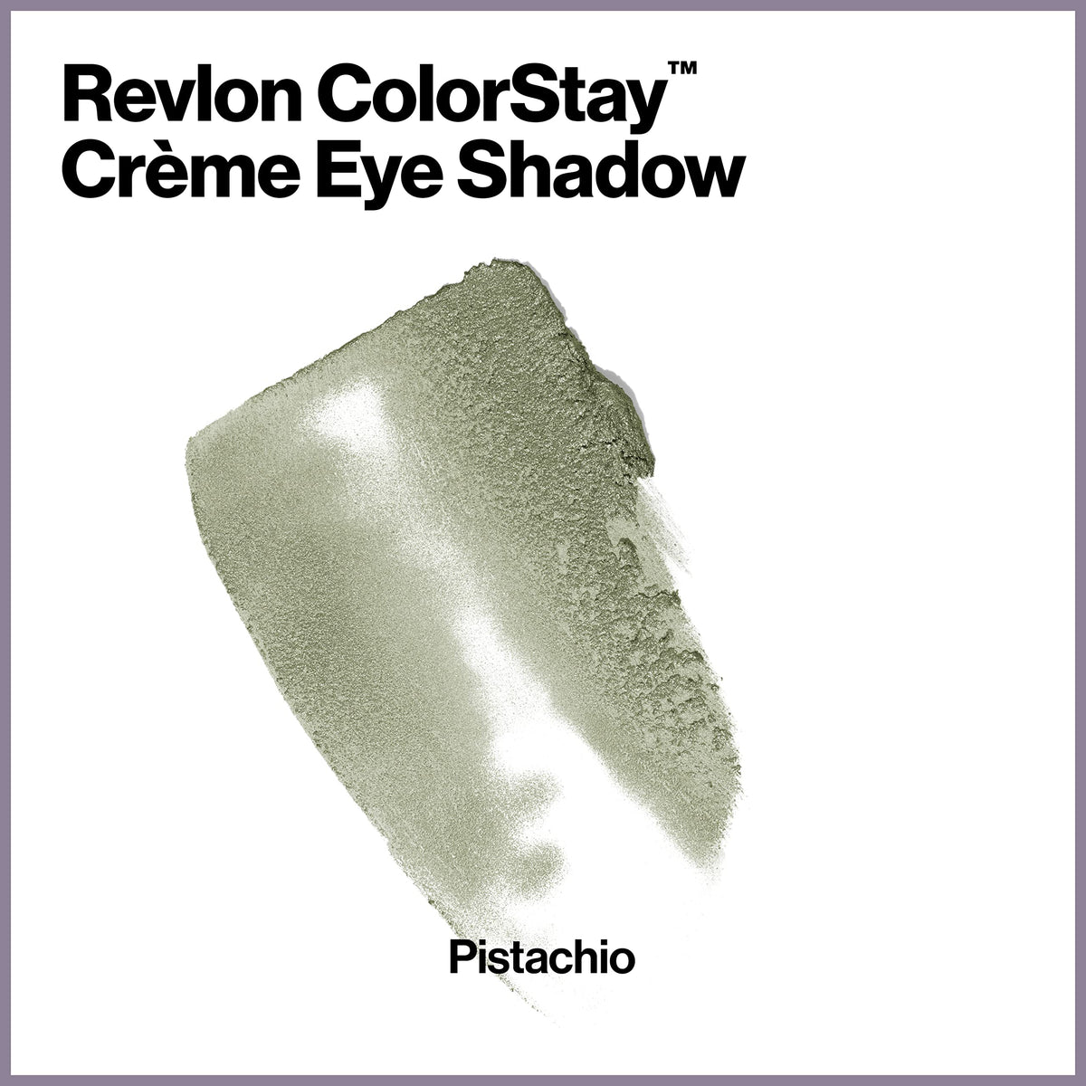 REVLON ColorStay Crème Eye Shadow Green Pistachio swatch on skin