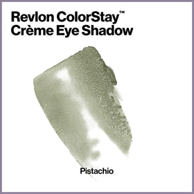 REVLON ColorStay Crème Eye Shadow Green Pistachio swatch on skin