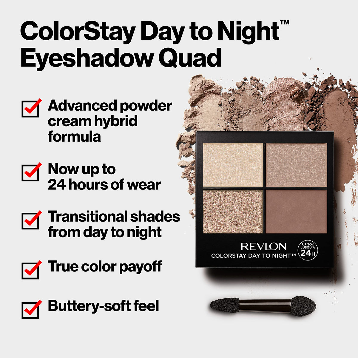 REVLON ColorStay Day to Night Eyeshadow Quad 575 Exquisite packaging